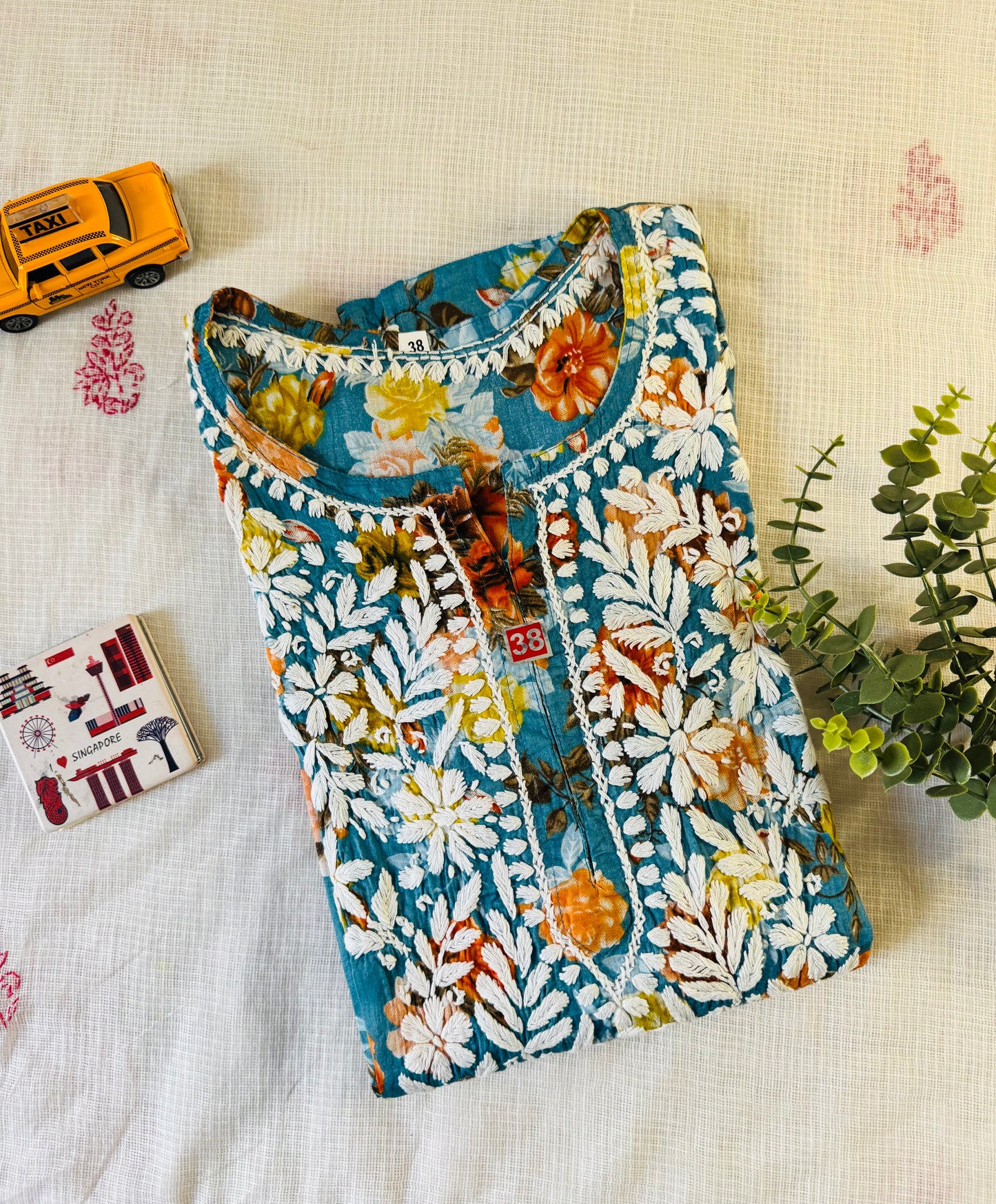 SARA Mul Kurti - Blue