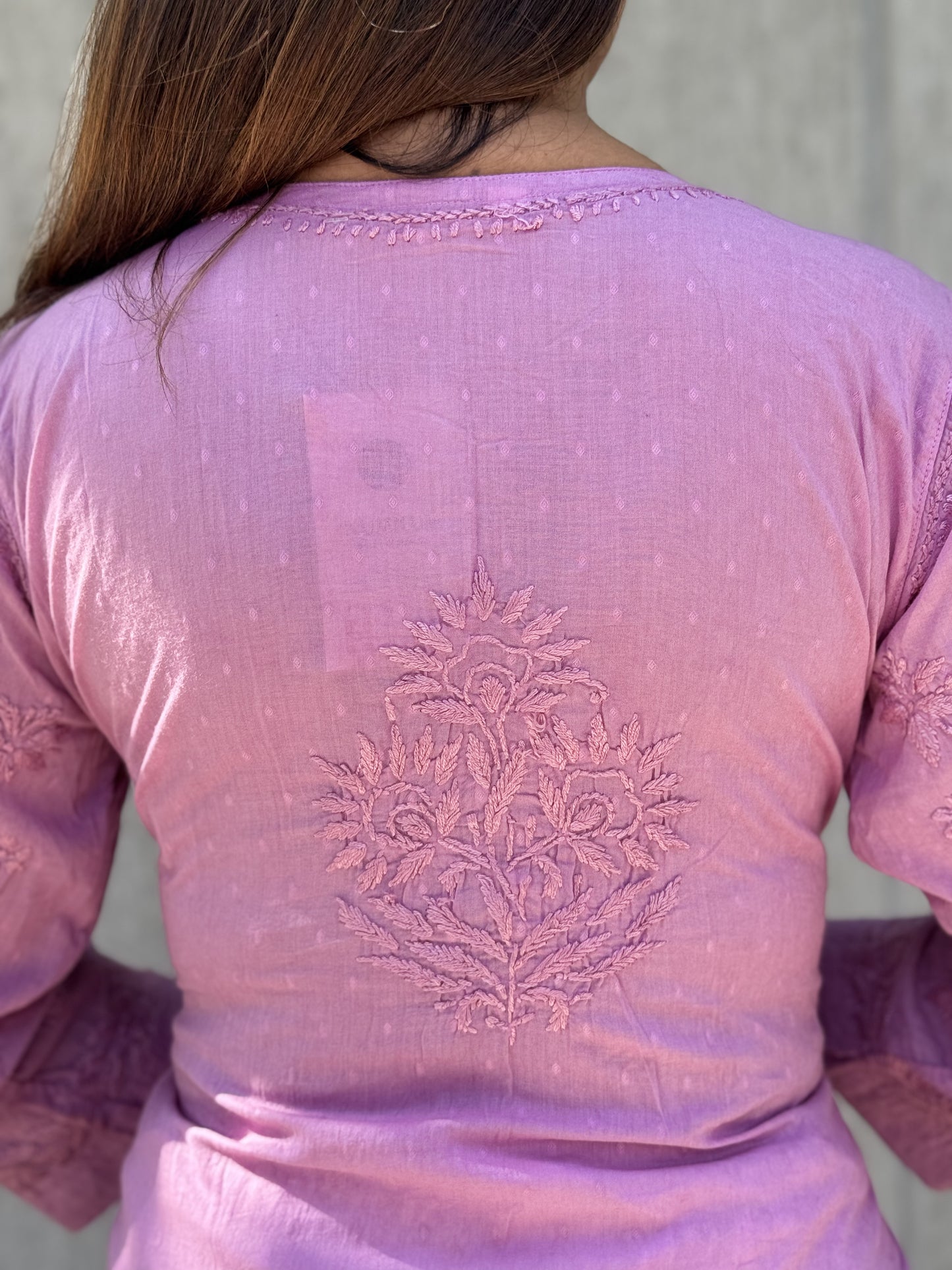 JASMINE Cotton Kurti - Dusty Purple