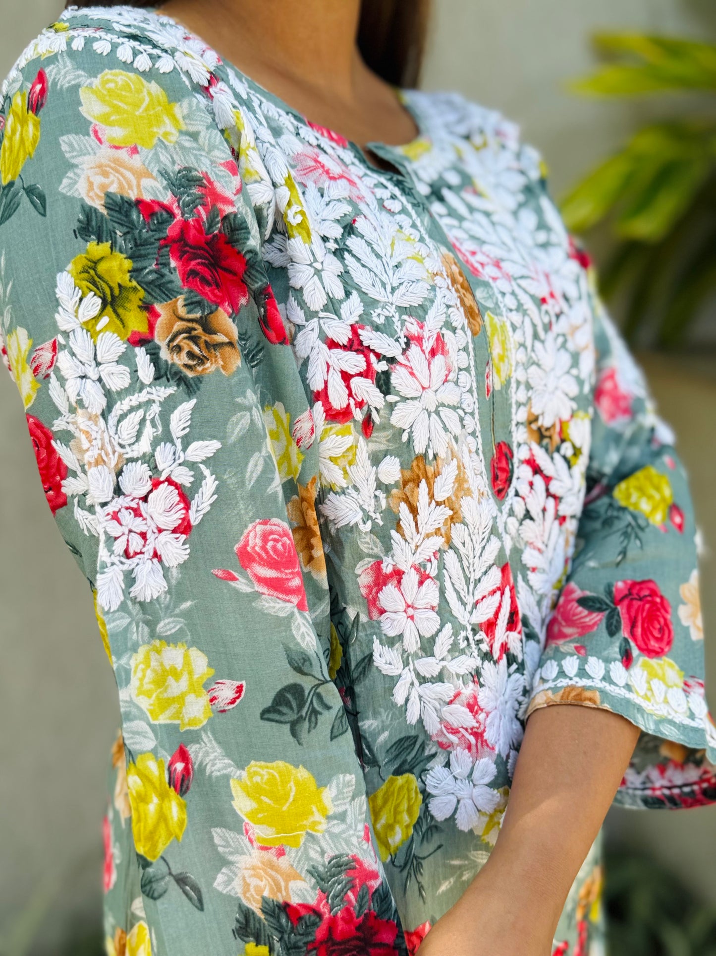 SARA Mul Kurti - Green