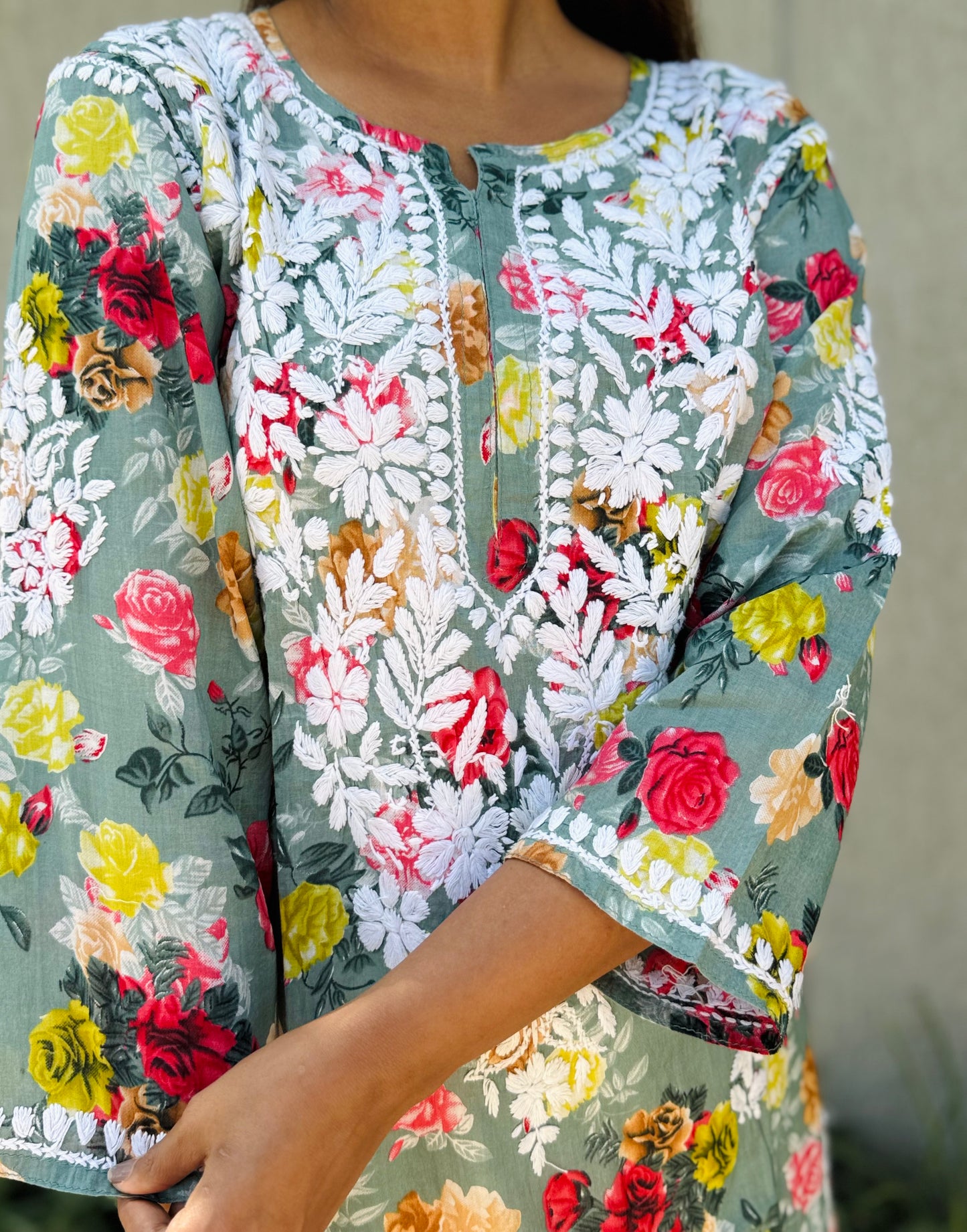 SARA Mul Kurti - Green
