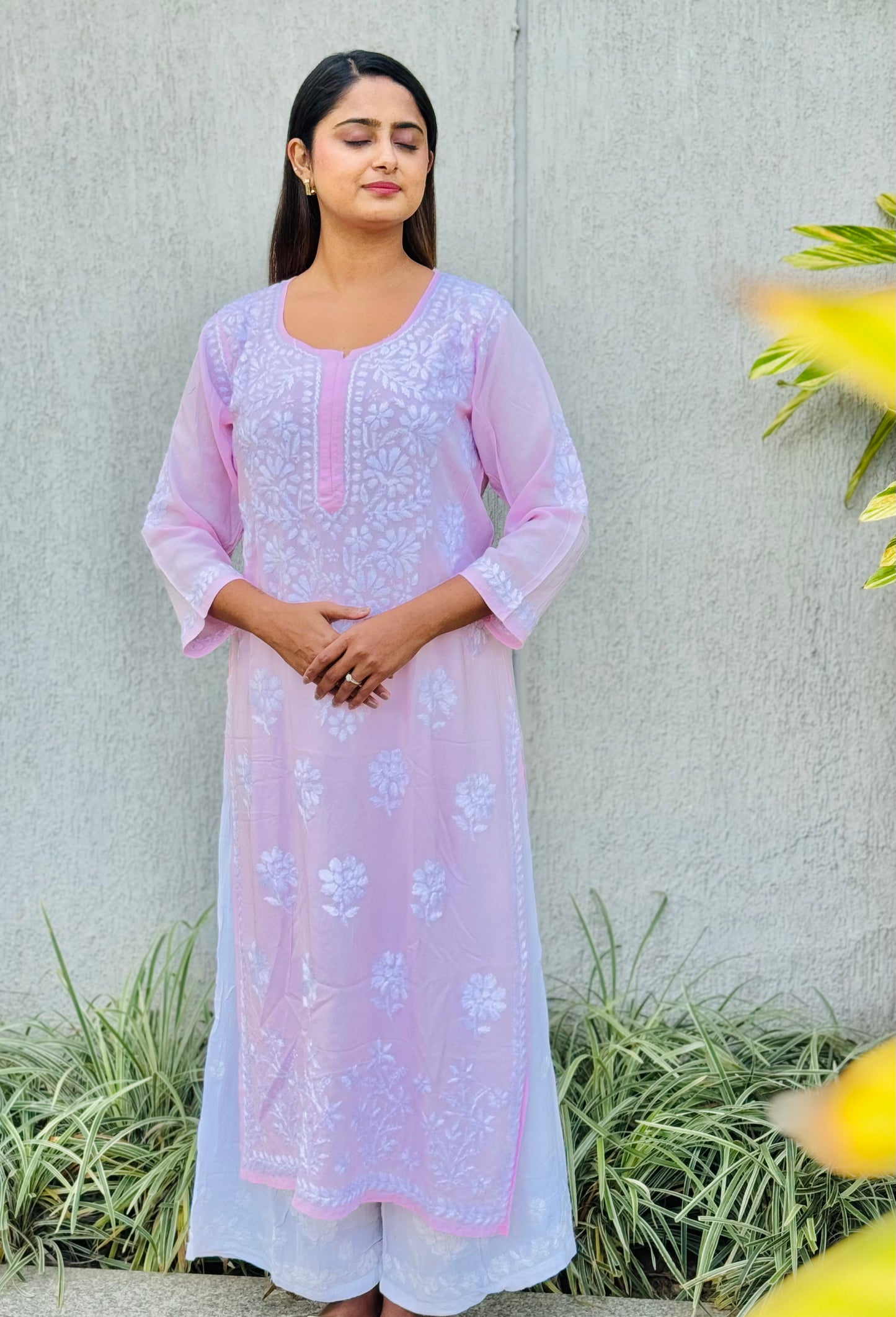RUHI Pure Modal Kurti - Pink
