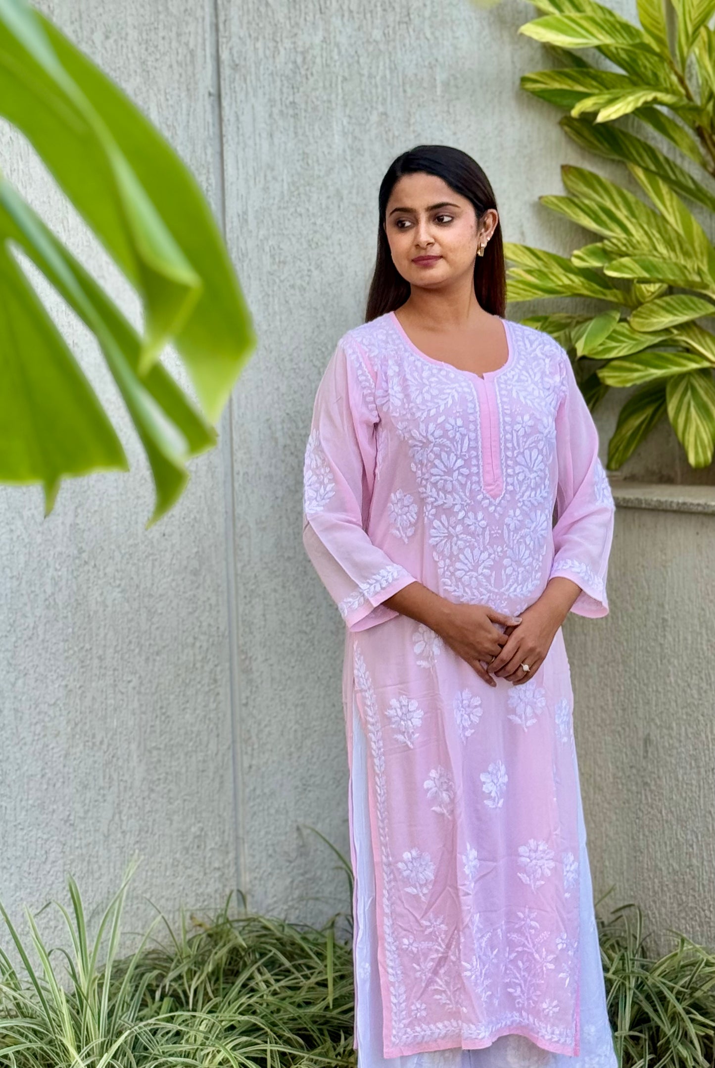 RUHI Pure Modal Kurti - Pink