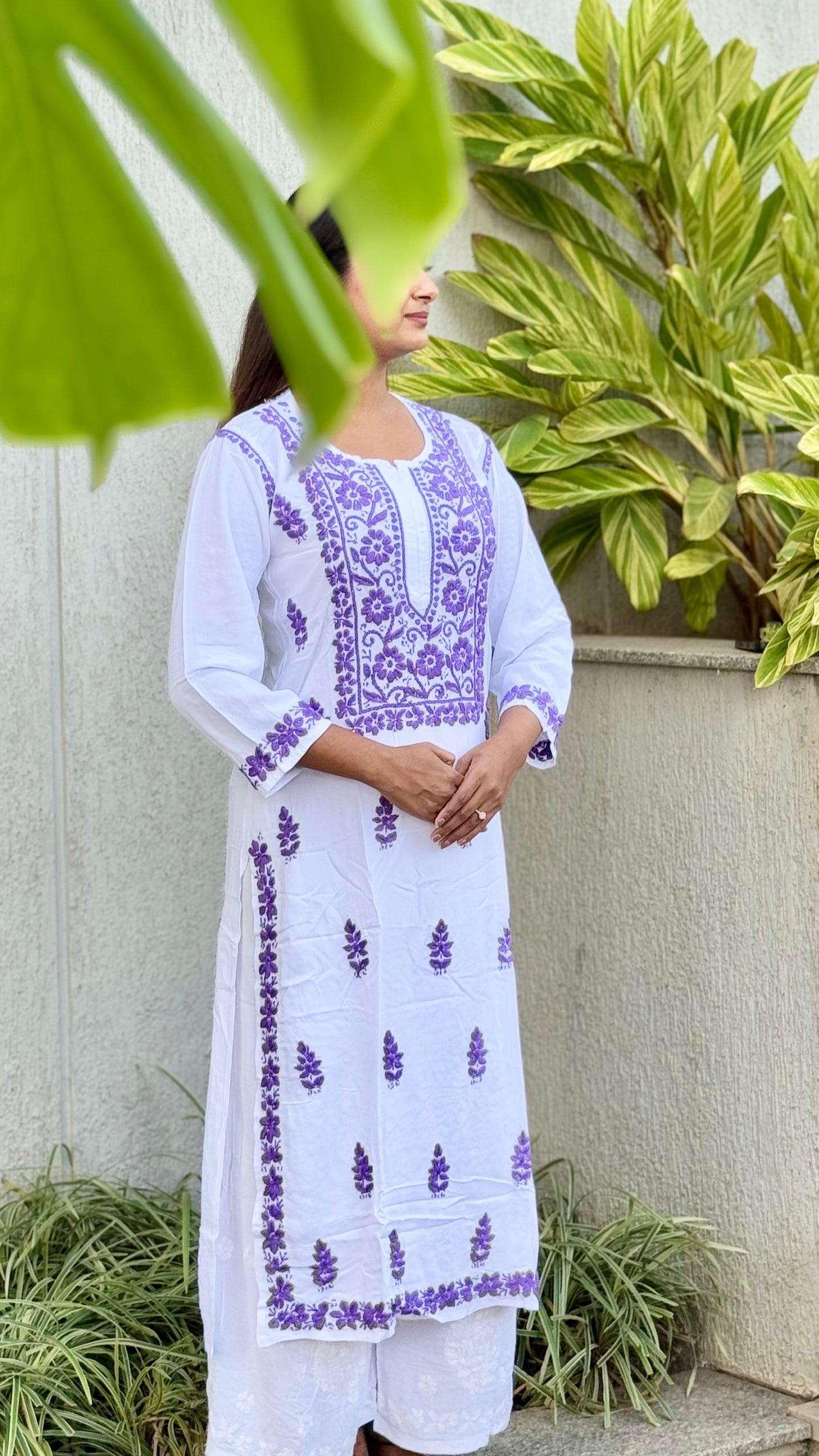 RUHI Modal Kurti - Purple