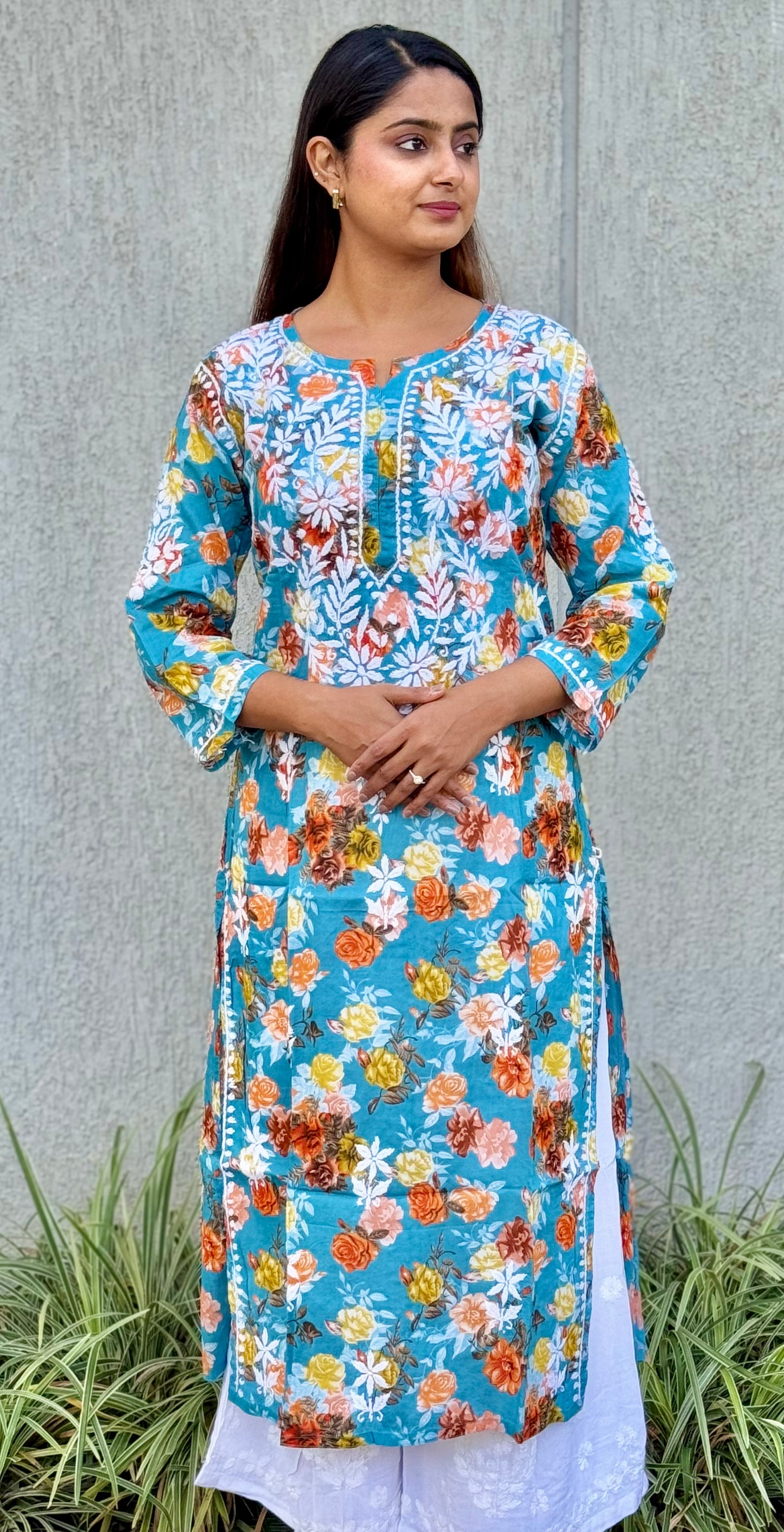 SARA Mul Kurti - Blue