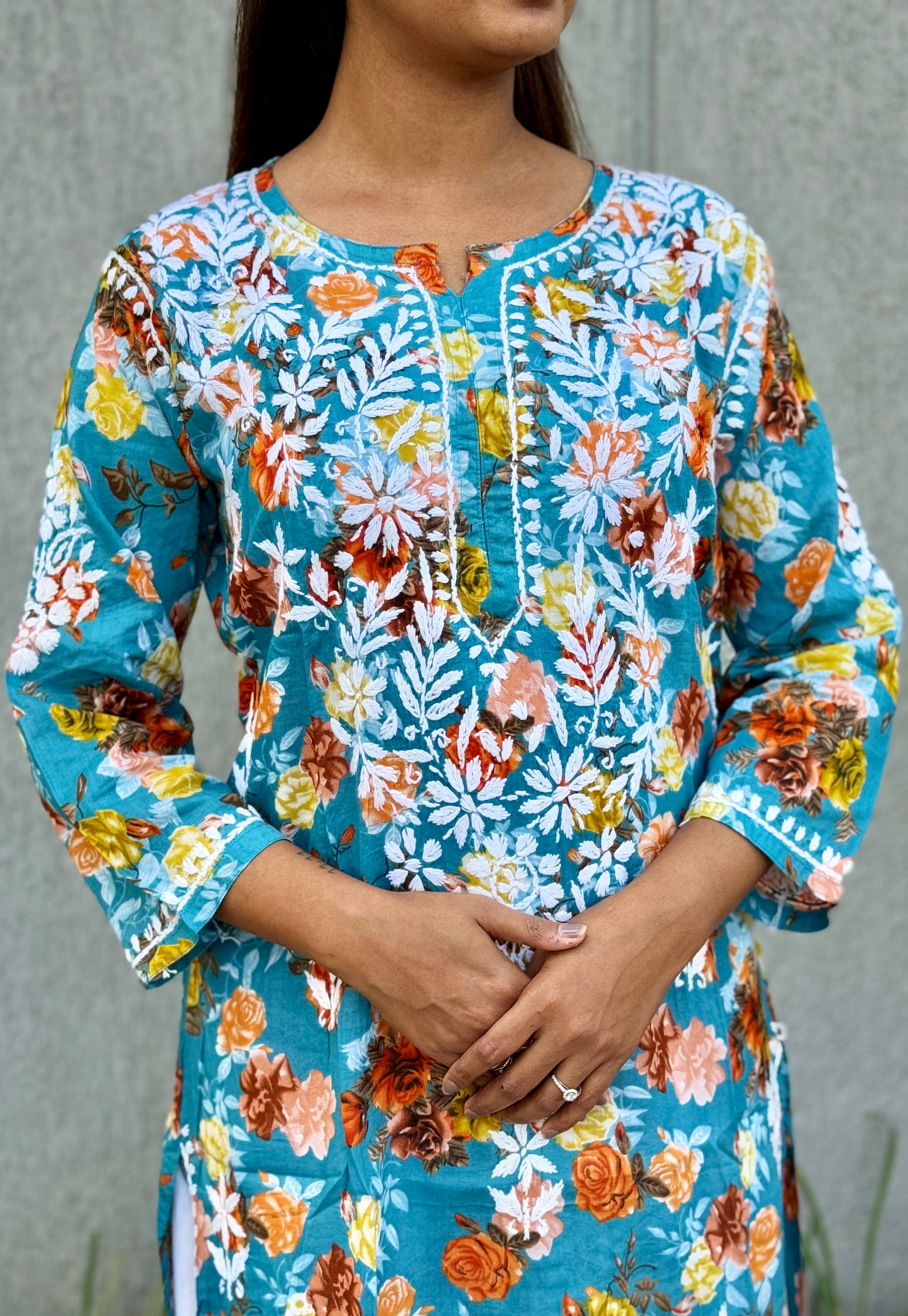 SARA Mul Kurti - Blue