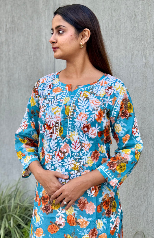 SARA Mul Kurti - Blue