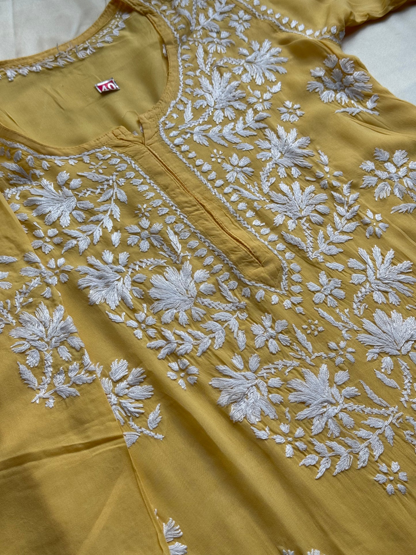 RUHI Pure Modal Kurti - Yellow