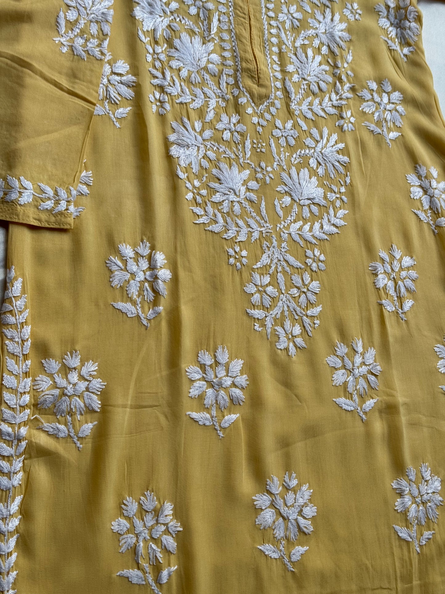 RUHI Pure Modal Kurti - Yellow