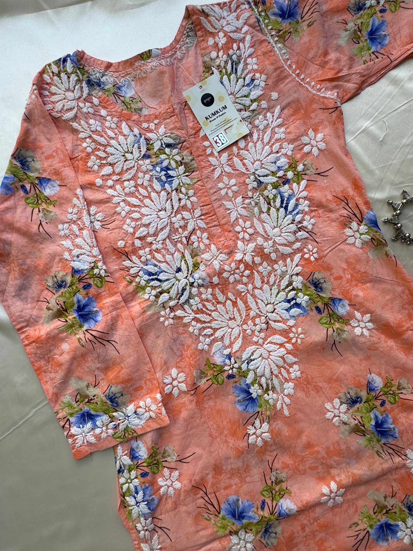 SARA Mul Kurti - Peach