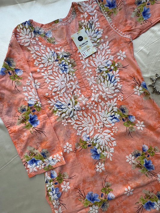 SARA Mul Kurti - Peach