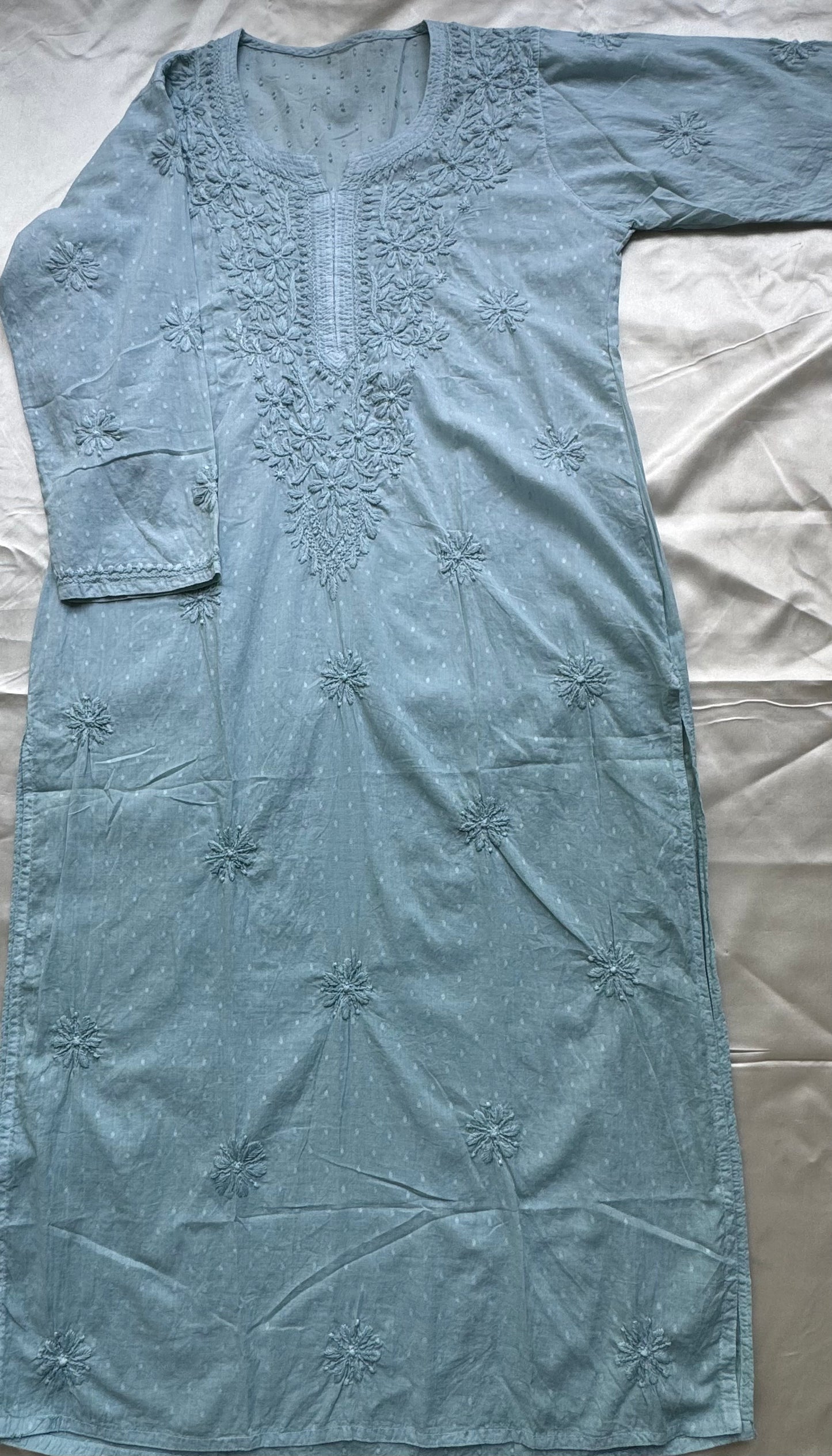 JASMINE Cotton Kurti - Blue