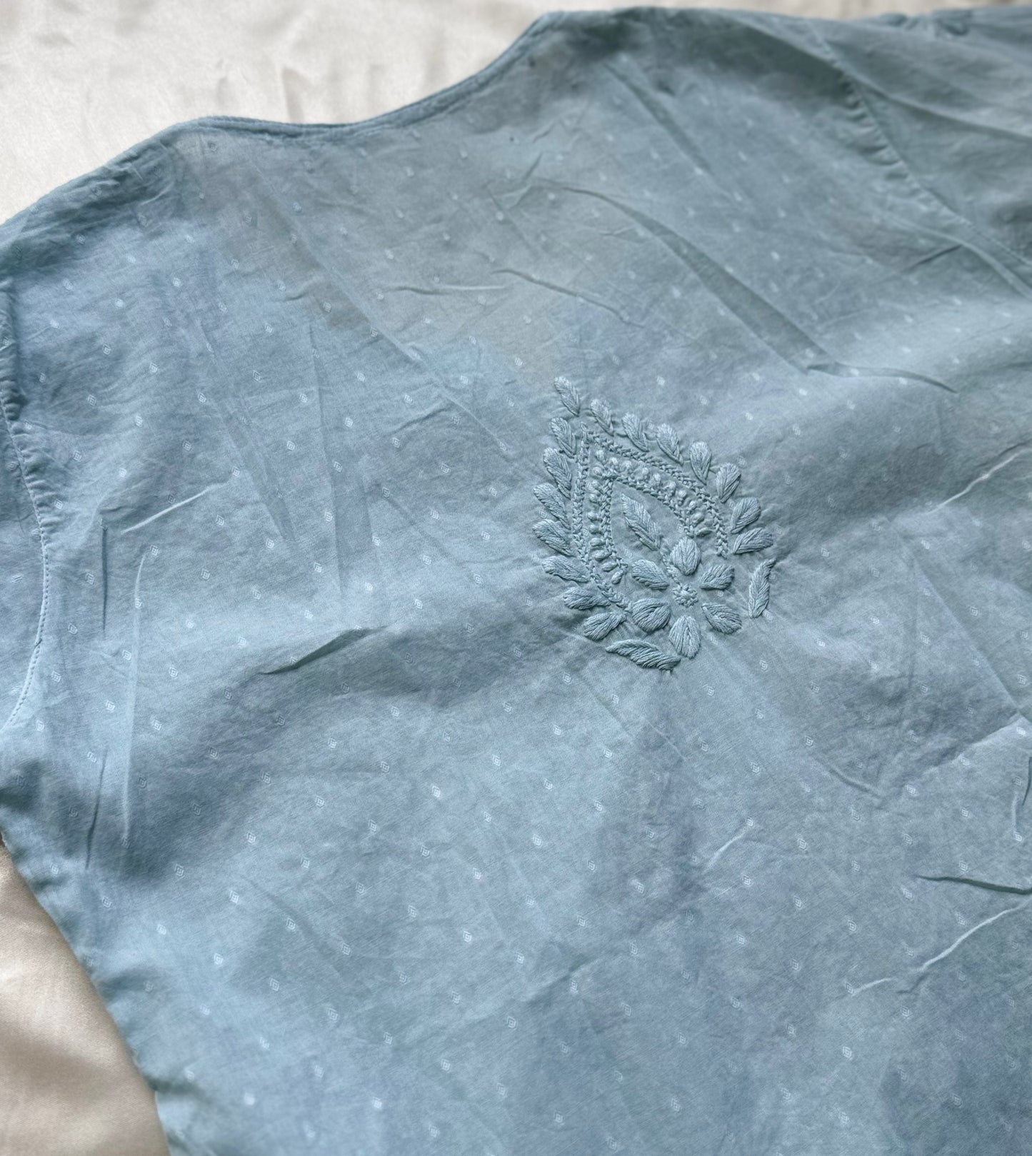 JASMINE Cotton Kurti - Blue