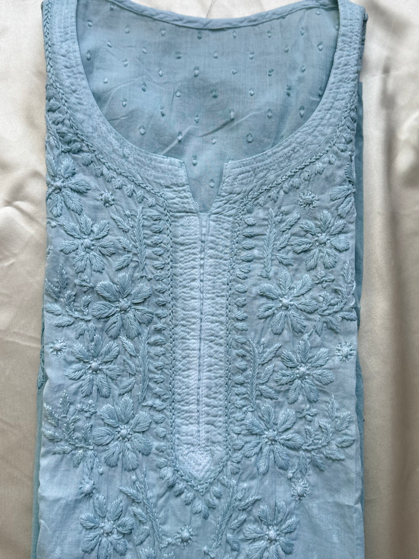 JASMINE Cotton Kurti - Blue