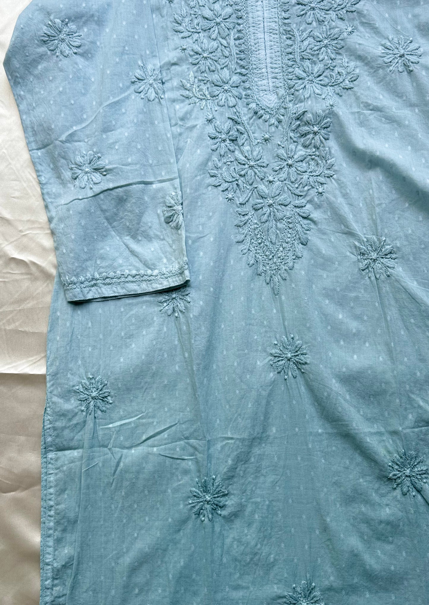 JASMINE Cotton Kurti - Blue